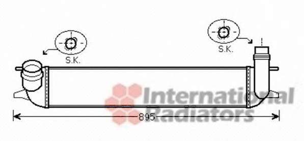 Радіатор інтеркулера Renault Laguna III 1.5/2.0 dCi 07-15