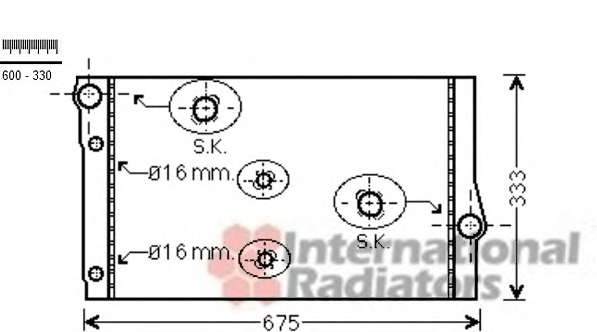 Радіатор охолодження BMW 5 (F10)/7 (F01-F04) 10-16 B47/N47/N57