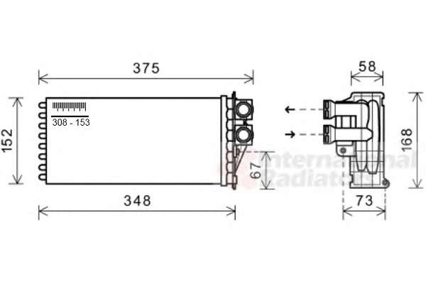 Радіатор пічки Citroen DS5/Peugeot 3008/5008 09-