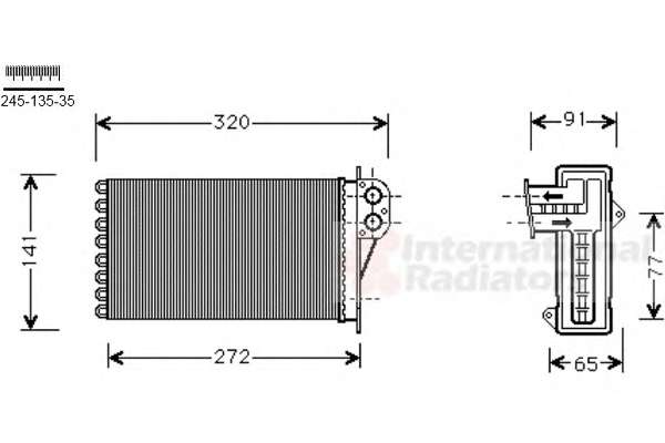Радіатор пічки Peugeot 206 1.1-2.0 00-