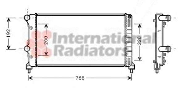 Радіатор охолодження Fiat Doblo 1.3-1.9JTD 01-