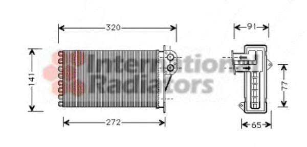 Радіатор пічки Peugeot 206/206+ 1.1-2.0D 98-