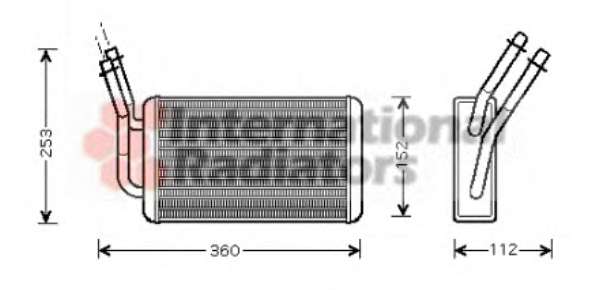 Радіатор пічки Ford Transit 2.0/2.3/2.4D 00-06