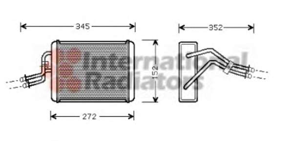 Радіатор пічки Ford Transit 2.2D-2.4D 06-