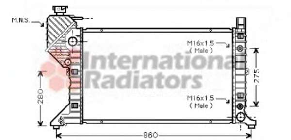 Радіатор охолодження MB Sprinter 208-416CDI (АКПП)