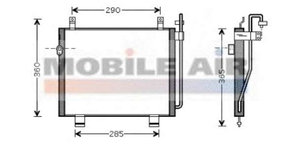 Конденсатор, система кондиціонування повітря