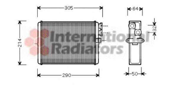 Радіатор пічки Volvo S60/S80/V70/XC70/XC90 00-14
