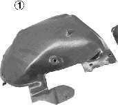 Підкрильник (передній/передня частина) Renault Scenic II 03-09 (L)