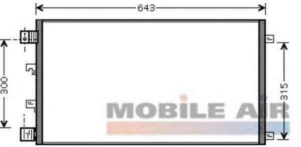 Радіатор кондиціонера (з осушувачем) Nissan Qashqai 1.5 07-