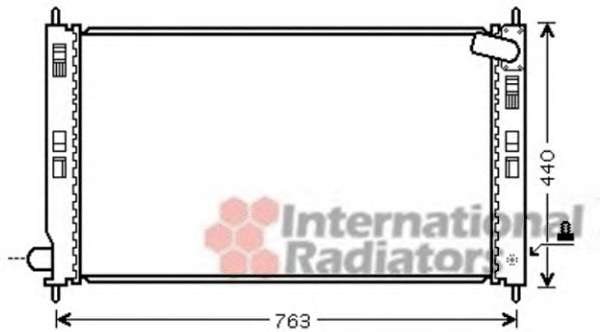 Радіатор охолодження Mitsubishi Outlander 2.0-2.2 DI-D 07-12