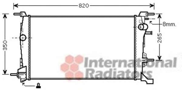 Радіатор охолодження Renault Scenic III/Megane III 1.5 dCi 08-