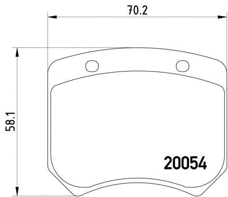 Комплект тормозных колодок, дисковый тормоз