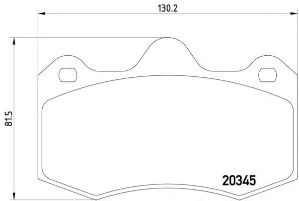 Комплект тормозных колодок, дисковый тормоз