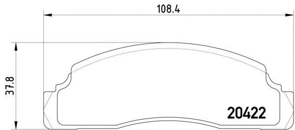 Комплект тормозных колодок, дисковый тормоз