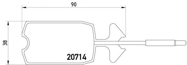 Комплект тормозных колодок, дисковый тормоз