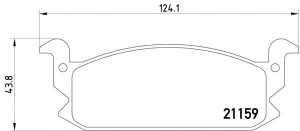 Комплект тормозных колодок, дисковый тормоз
