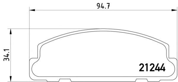 Комплект тормозных колодок, дисковый тормоз