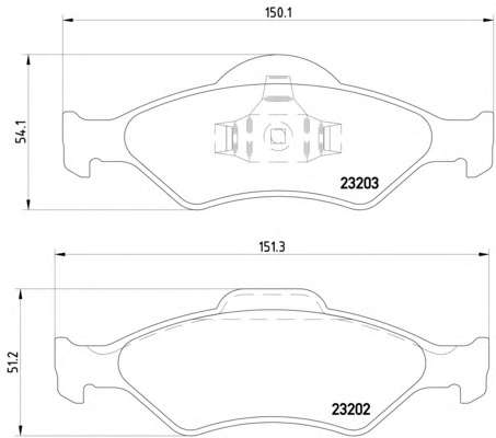 Комплект тормозных колодок, дисковый тормоз