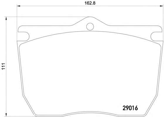 Комплект тормозных колодок, дисковый тормоз