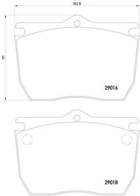 Комплект тормозных колодок, дисковый тормоз