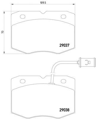 Комплект тормозных колодок, дисковый тормоз