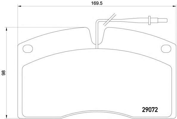 Комплект тормозных колодок, дисковый тормоз