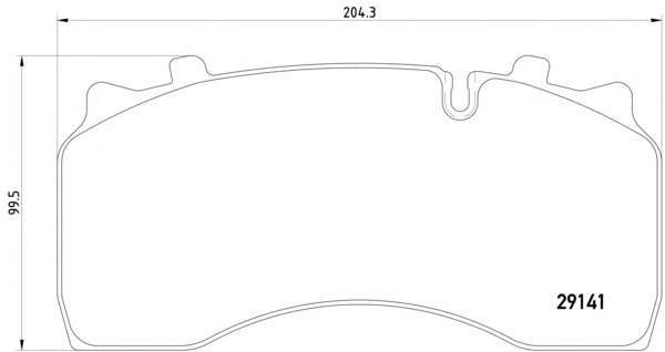 Комплект тормозных колодок, дисковый тормоз