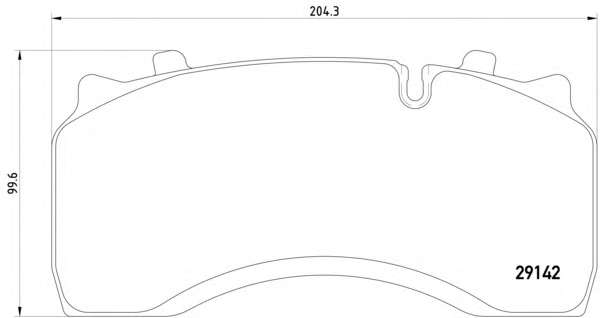 Комплект тормозных колодок, дисковый тормоз