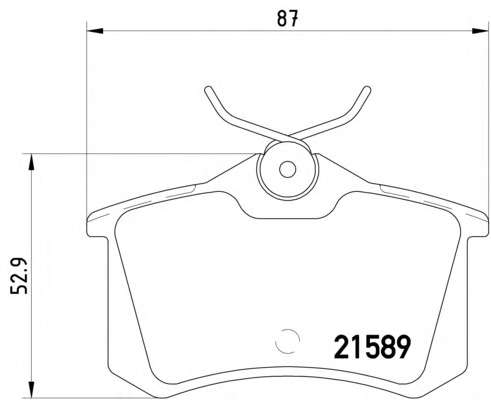 Комплект тормозных колодок, дисковый тормоз