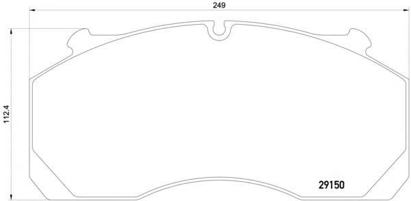Комплект тормозных колодок, дисковый тормоз