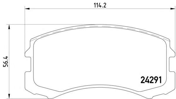 Комплект тормозных колодок, дисковый тормоз