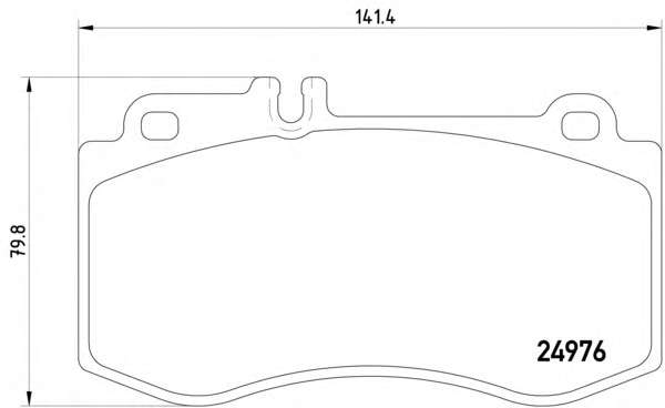 Комплект тормозных колодок, дисковый тормоз