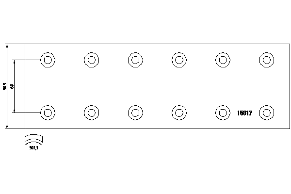 Комплект тормозных башмаков, барабанные тормоза