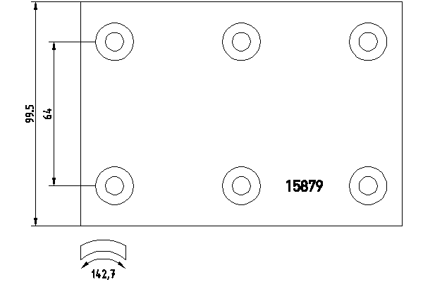 Комплект тормозных башмаков, барабанные тормоза