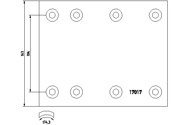 Комплект тормозных башмаков, барабанные тормоза