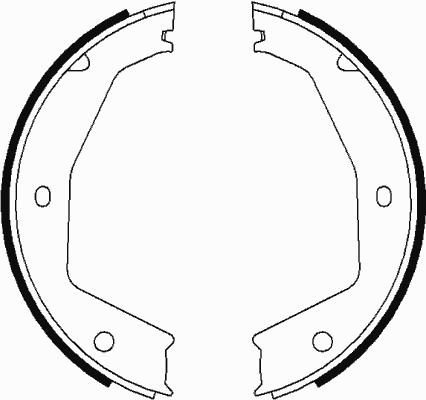 Комплект тормозных колодок, стояночная тормозная система