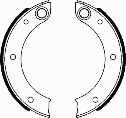 Комплект тормозных колодок, стояночная тормозная система