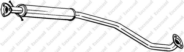 Средний глушитель выхлопных газов