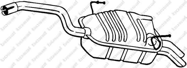 Глушитель выхлопных газов конечный