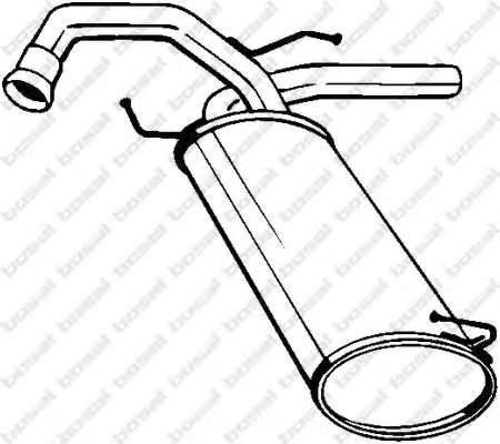 Глушитель выхлопных газов конечный