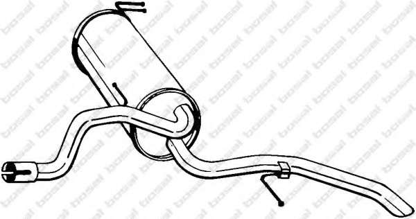 Глушитель выхлопных газов конечный