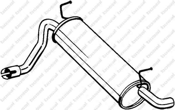 Глушитель выхлопных газов конечный