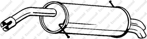 Глушитель выхлопных газов конечный