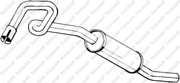 Глушитель выхлопных газов конечный