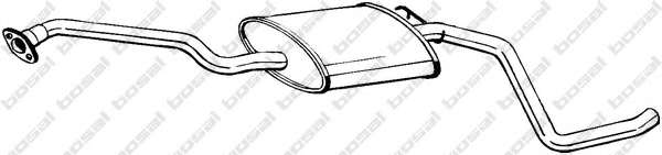 Средний глушитель выхлопных газов