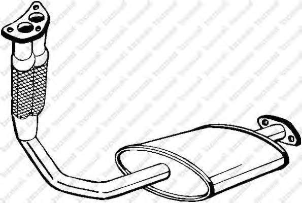 Предглушитель выхлопных газов