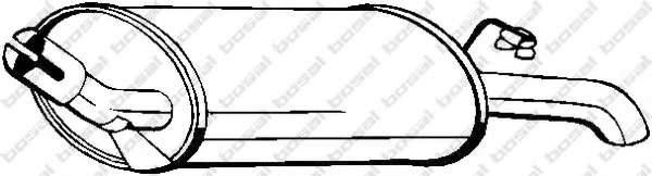 Глушитель выхлопных газов конечный