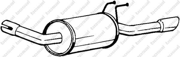 Глушитель выхлопных газов конечный