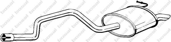 Глушитель выхлопных газов конечный