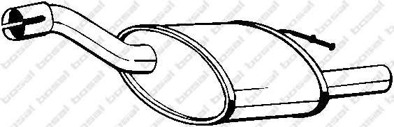 Глушитель выхлопных газов конечный